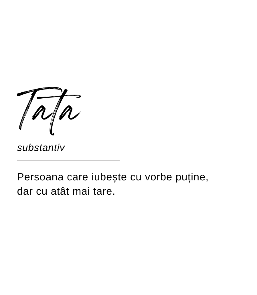 Designul etichetei lumânării Kiskedves sub formă de definiție de dicționar: „Tata, substantiv – Persoana care iubește cu vorbe puține, dar cu atât mai tare.”