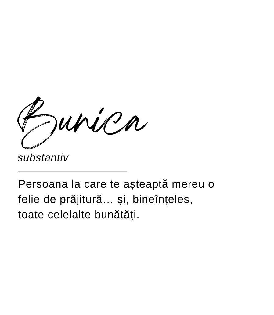 Designul etichetei lumânării Kiskedves sub formă de definiție de dicționar: „Bunica, substantiv – Persoana la care te așteaptă mereu o felie de prăjitură… și, bineînțeles, toate celelalte bunătăți.”