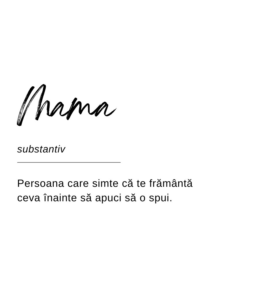 Designul etichetei lumânării Kiskedves sub formă de definiție de dicționar: „Mama, substantiv – Persoana care simte că te frământă ceva înainte să apuci să o spui.”